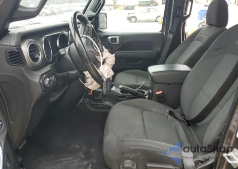 2020 Jeep Wrangler Unlimited Sahara из США, поврежденный, VIN 1C4HJXEN2LW149623